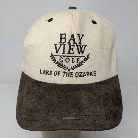 Nissin Men's Bay View Golf Snapback Hat Tan Brown OSFM Distressed - Picture 3 of 13